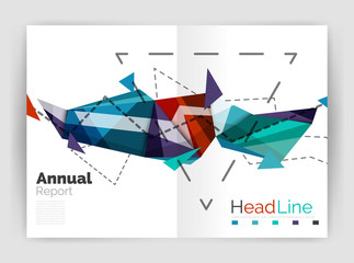 Abstract background annual report template