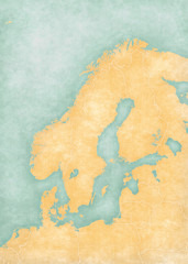 Map of Scandinavia - Blank Map