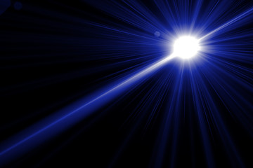 Abstract blue light