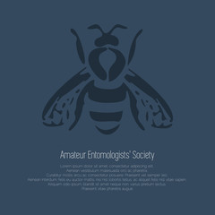 Vector logo and packaging design templates in trendy linear style - natural and farm honey concepts - labels and tags with bees.