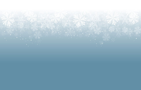 blue background snowflakes