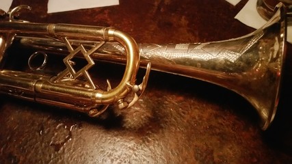 Obraz na płótnie Canvas Trumpet one
