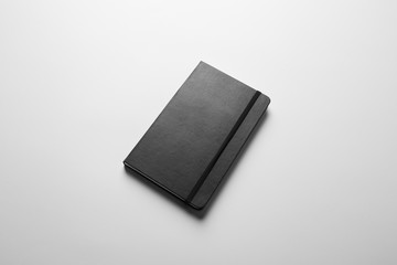 Notebook Mock-up with elastic band closure