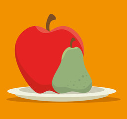 nutrition healthy food isolated icon vector illustration design