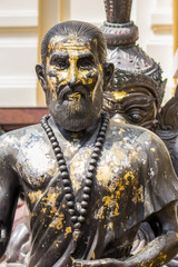 Obraz premium hermit sculpture stone in thailand temple