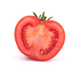 Tomato on white