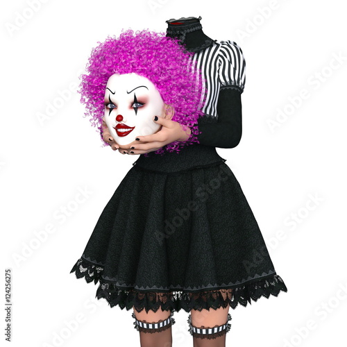 &quot;ピエロメイクの女性&quot; Stock photo and royaltyfree images on Pic