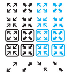 fullscreen and exit fullscreen icon