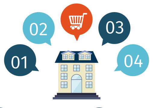 Modern Real Estate Property Infographic Template