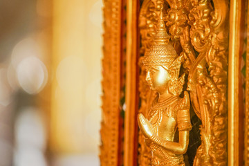  the perforate on the door in public temple in Thailand, this picture is generic art in Thailand it is not trademark in this picture