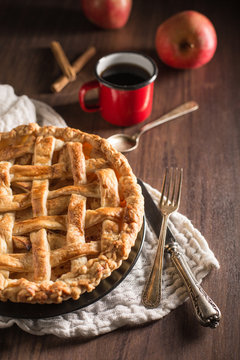 Homemade apple pie