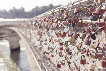padlocks of couples