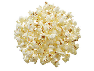 mucchio di popcorn dall'alto