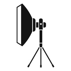 Studio lighting equipment icon. Simple illustration of studio lighting equipment vector icon for web