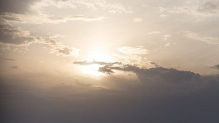 clouds in the sky at sunset