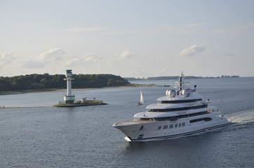 Leuchtturm in der Kieler Förde