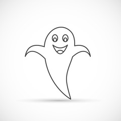 Ghost outline icon