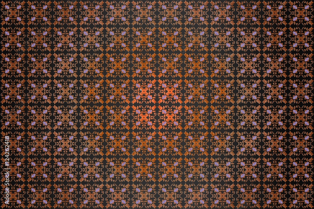 Poster texture, background abstract embossed symmetrical pattern victorian style vector illustration