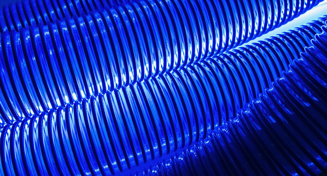 Industry vacuum blue tube