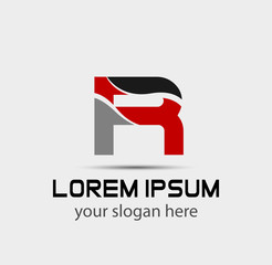 Abstract letter R icon

