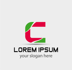 Letter c logo icon design template elements

