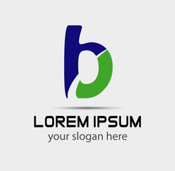 Letter B logo icon design template elements
