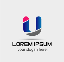 Vector U logo icons
