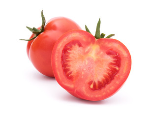 Tomatoes on white