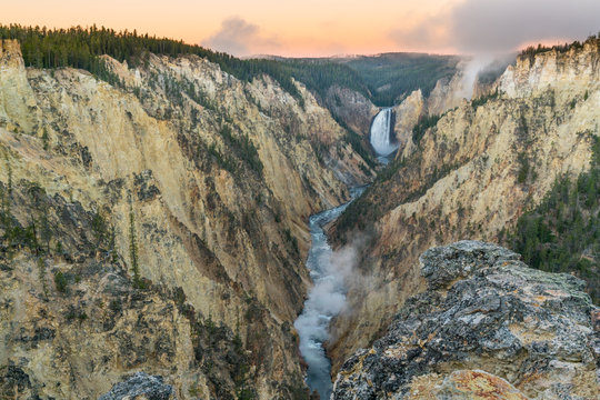 Yellowstone Wyoming Lower Falls