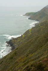 zigzag path to the sea