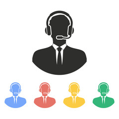 Assistance - vector icon.