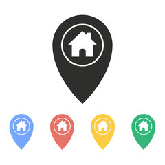 Map pin - vector icon.