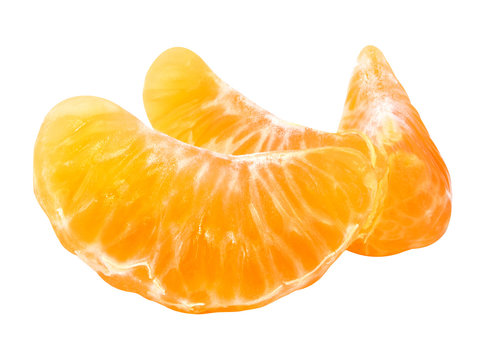 tangerine or mandarin fruit isolated on white