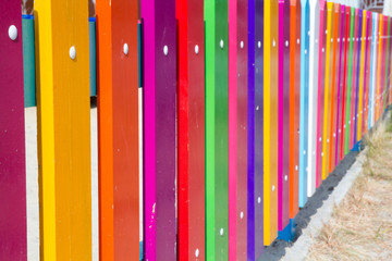 colorful fence