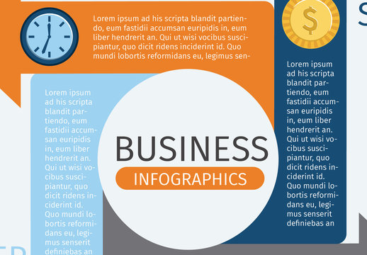 Colorful Step-by-Step Business Infographic Template