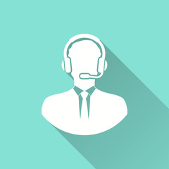 Assistance - vector icon.