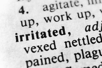 Irritated
