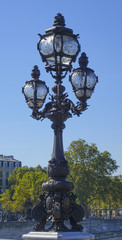 Fototapeta na wymiar Beautiful street lantern in Paris