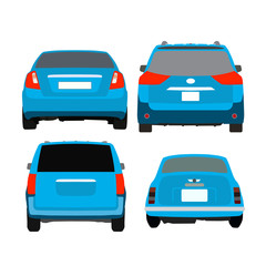 自動車バックスタイル02-blue