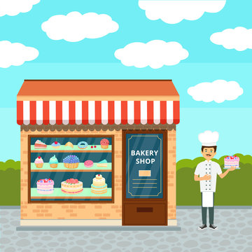 Bakery shop and cook