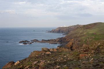 Fototapeta na wymiar Cornish coastline at Pendeen