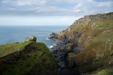 Fototapeta na wymiar Cornish tin mining landscape