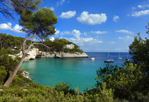 Cala Mitjana sur l'&icirc;le de Minorque