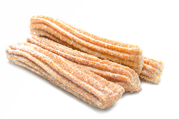 Churros isolated on white background