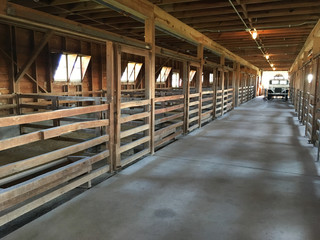 interior of an old barn © cfarmer