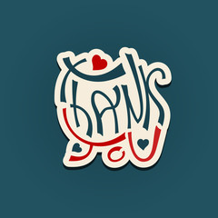 Thank You hand lettering