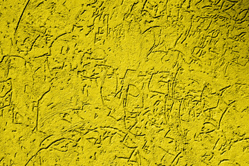 Texture of old vintage gold plaster wall