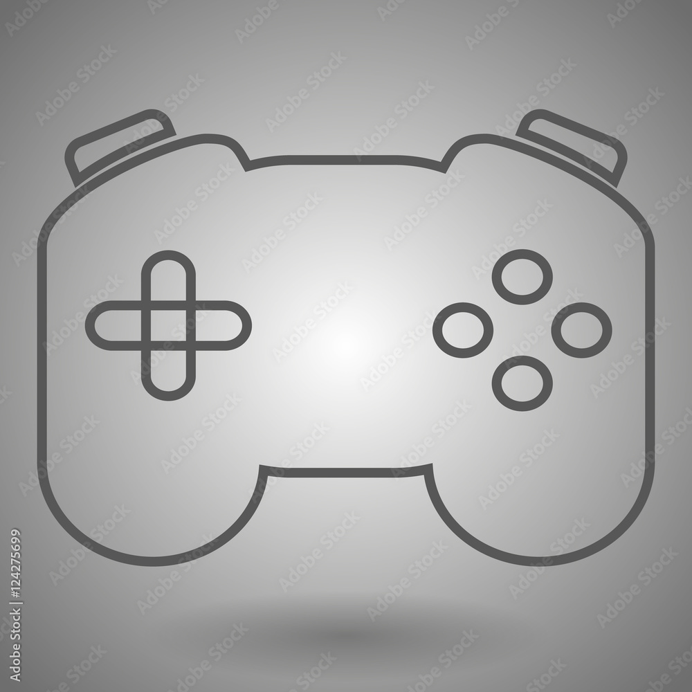 Aufkleber game isolated minimal single flat linear icon for application and info-graphic.