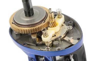 The gear of multiplier fishing reel