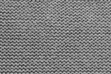grey knitting wool texture for pattern and background